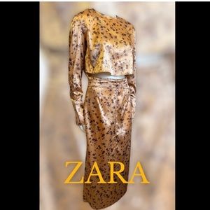 ❤️ ZARA skirt and crop top set NWT!